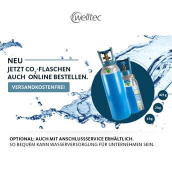 ✨ Frischer Schwung für deine Wasserversorgung! ✨

Bei uns kannst du ab sofort CO₂-Flaschen direkt online bestellen – versandkostenfrei! 🎉 
Egal ob 425 g, 2 kg oder 6 kg Kohlensäureflaschen für deinen Sprudler oder Wasserspender: Wir haben die passende Größe für dich!💧

💡 So einfach geht’s:
🛒 Passende CO₂ Flasche online bestellen.
🔄 Leere Flasche? Kein Problem! 2 und 6 kg direkt dem Fahrer bei Lieferung zurückgeben. 🚚
⚙️ Optional: Der Fahrer schließt bei 2kg und 6kg-Flaschen deine neue Flasche direkt am Wasserspender an. Kein Aufwand, keine Sorgen. 🙌
📦 Für 425 g-Flaschen bekommst du einen Rücksendeaufkleber, um diese bequem im Paketshop abzugeben.

🌍 Mehr Service. Mehr Komfort. So bequem kann Wasserversorgung für Unternehmen sein.

#CO2Flaschen #Wasserversorgung #KaffeePartner #welltec #Wasserspender #Sprudler #Service #Versandkostenfrei #OnlineShop